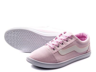 Кеды женские Violeta (36-40) 1-104 PINK-WHITE (деми)