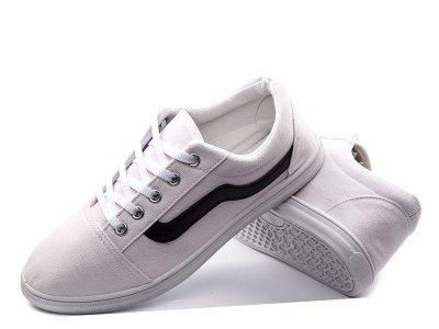Кеды женские Violeta (36-40) 1-104 WHITE-BLACK (деми)