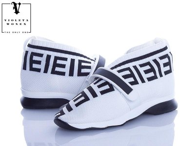 Кроссовки женские Violeta (36-41) 135-6 white (деми)