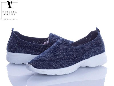 Кроссовки женские Violeta (36-41) 20-815 navy (деми)