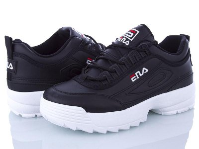 Кроссовки женские OkShoes (37-41) A004 black (деми)