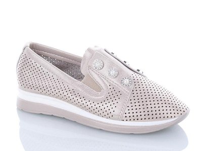 Слипоны детские Yalike (30-37) 63-19 beige (лето)