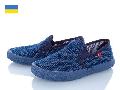 Слипоны мужские Lenase (40-45) 0-042 синий (деми)