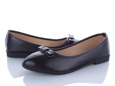 Туфли женские AiMeiDui (41-43) AD09 black батал (деми)