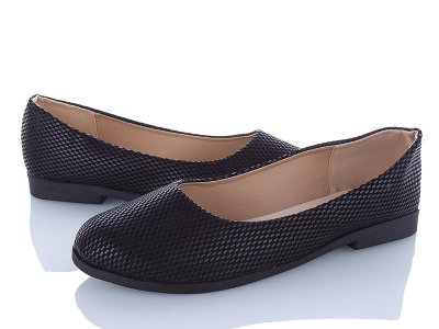 Туфли женские AiMeiDui (41-43) AD05 black батал (деми)