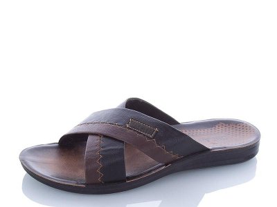 Шлепанцы мужские Oskar (41-45) 3500 brown (лето)