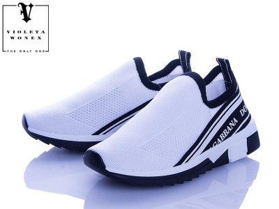 Кроссовки женские Violeta (36-41) 20-825 all white (деми)
