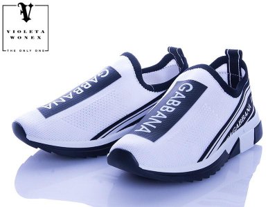 Кроссовки женские Violeta (36-41) 20-826 all white (деми)