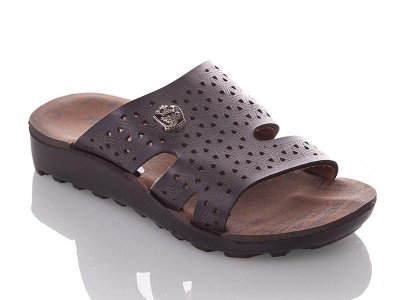 Шлепанцы детские DeMur (26-30) BKsoft-BB-black (лето)
