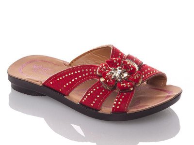 Шлепанцы детские DeMur (30-35) GElena-N1A-red (лето)