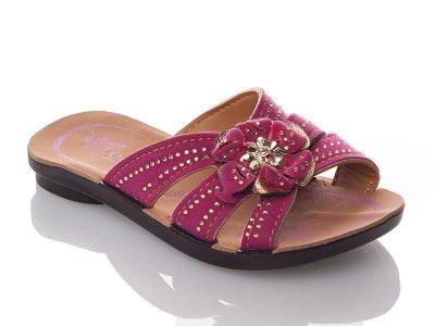 Шлепанцы детские DeMur (26-30) GElena-N1B-fuchsia (лето)