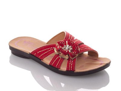 Шлепанцы детские DeMur (30-35) GElena-N1B-red (лето)