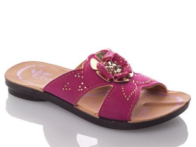 Шлепанцы детские DeMur (30-35) GElena-N2A-fuchsia (лето)