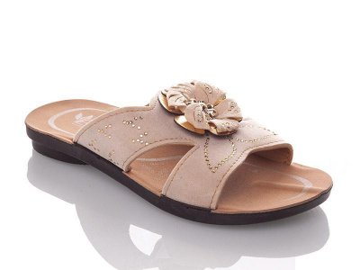 Шлепанцы детские DeMur (26-30) GElena-N2B-beige (лето)