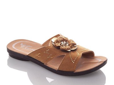 Шлепанцы детские DeMur (26-30) GElena-N2B-brown (лето)
