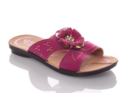 Шлепанцы детские DeMur (26-30) GElena-N2B-fuchsia (лето)