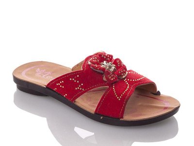 Шлепанцы детские DeMur (26-30) GElena-N2B-red (лето)
