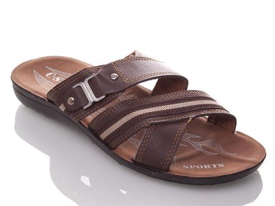 Шлепанцы мужские DeMur (40-44) M3819 brown (лето)