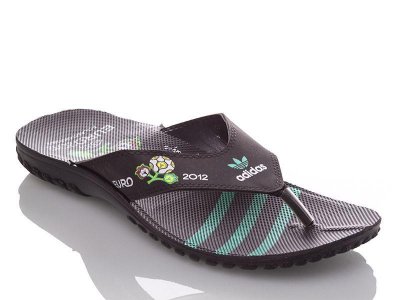Шлепанцы мужские DeMur (40-45) MA black-green V (лето)
