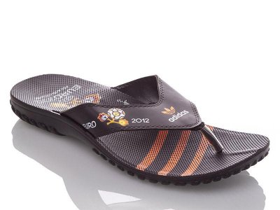 Шлепанцы мужские DeMur (40-45) MA black-orange V (лето)