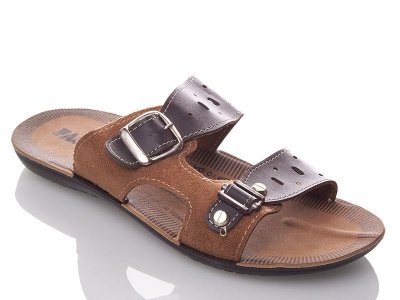 Шлепанцы мужские DeMur (40-45) MFashion 2 PR brown (лето)