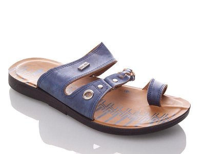 Шлепанцы мужские DeMur (40-44) MN19 blue (лето)