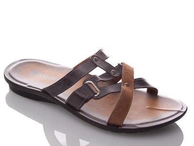 Шлепанцы мужские DeMur (40-44) MN52 grey (лето)