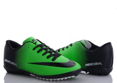 Бутсы подростковые VS (36-39) Nike Mercurial(36-39) green-black (деми)