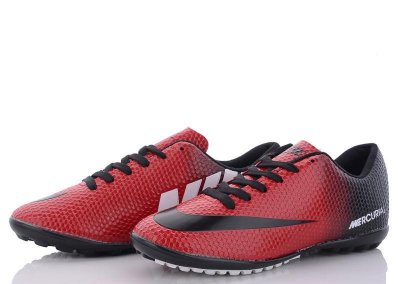 Бутсы подростковые VS (36-39) Nike Mercurial(36-39) red-black (деми)