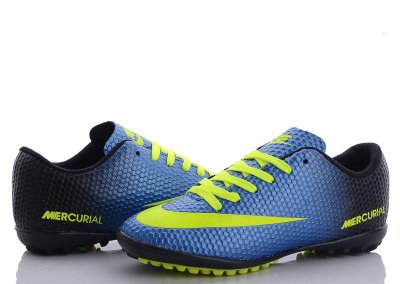 Бутсы мужские VS (40-44) Nike Mercurial(40-44) blue-yellow (деми)