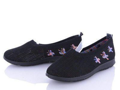 Слипоны женские Gedanni (36-41) H5 black (деми)