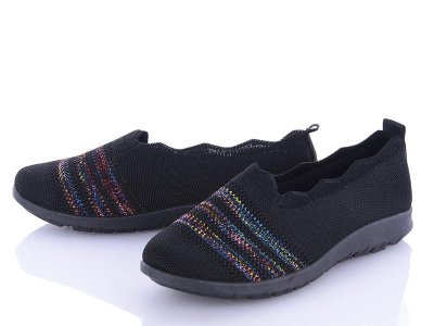 Слипоны женские Gedanni (36-41) H3 black (деми)