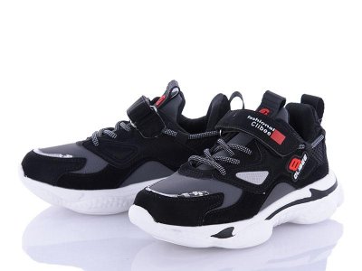 Кроссовки для мальчиков Clibee-Apawwa (31-36) F982 black (деми)