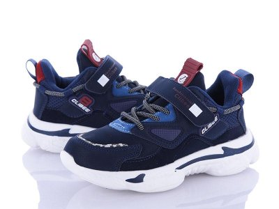 Кроссовки для мальчиков Clibee-Apawwa (31-36) F982 d.blue-l.blue (деми)