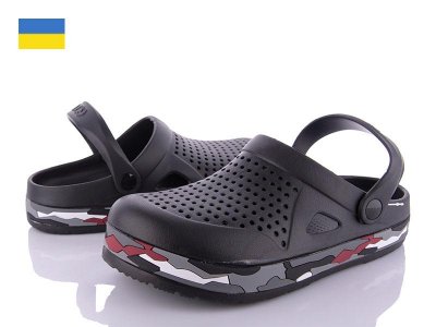 Кроксы мужские Roks (41-45) Dago 521 черный (лето)