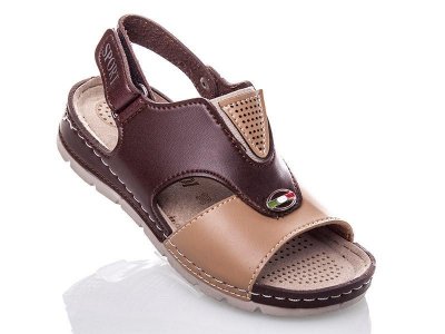 Босоножки детские для мальчиков Sali (25-30) 289Д brown-beige (лето)