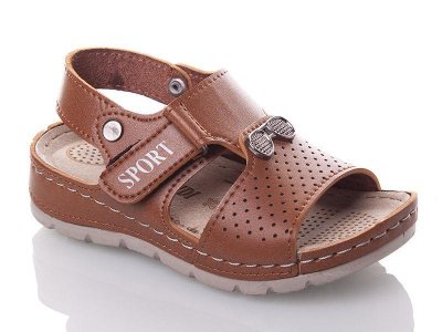 Босоножки детские для мальчиков Sali (25-30) 293D brown (лето)
