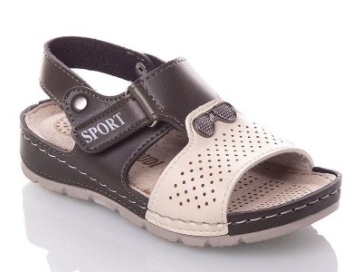 Босоножки детские для мальчиков Sali (25-30) 293D khaki (лето)