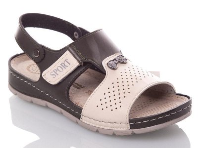Босоножки детские для мальчиков Sali (31-36) 293П khaki (лето)