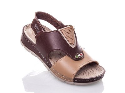 Босоножки детские для мальчиков Sali (31-36) 298П brown-beige (лето)