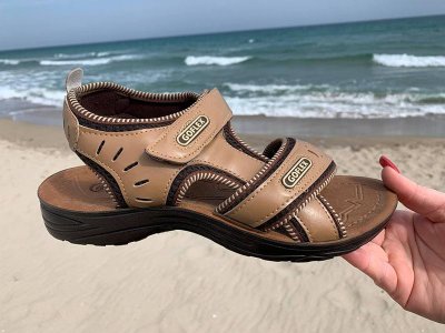 Босоножки мужские DeMur (40-44) M5181 beige (лето)