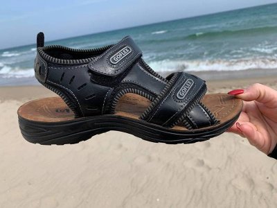 Босоножки мужские DeMur (40-44) M5181 black (лето)