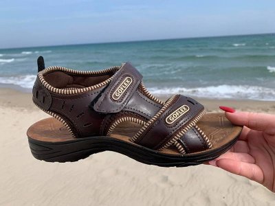 Босоножки мужские DeMur (40-44) M5181 brown (лето)