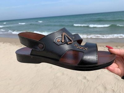 Босоножки мужские DeMur (40-44) M5714 black уценка (лето)