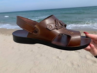 Босоножки мужские DeMur (40-44) M5714 camel уценка (лето)