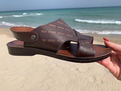 Босоножки мужские DeMur (40-44) M5880 brown уценка (лето)
