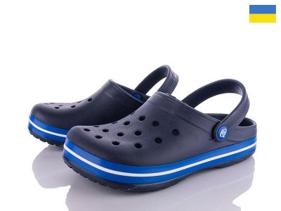 Кроксы женские Paolla (36-41) Dago E324т-синий (лето)
