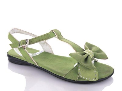 Босоножки женские DeMur (36-40) 03 green (лето)
