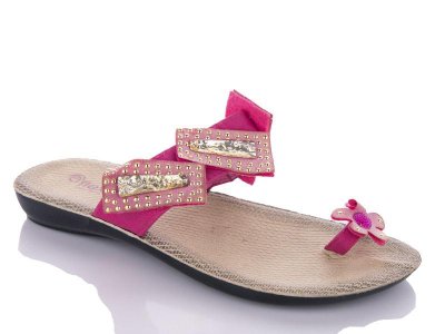 Шлепки женские DeMur (36-40) 07200 fuchsia (лето)