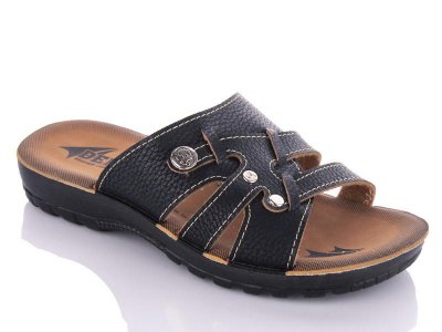 Шлепанцы детские DeMur (25-30) 712 black (лето)